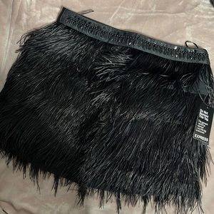 Black Feathered Mini